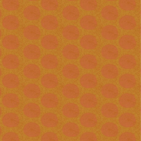 【フラットカーテン】Maskros Orange / 幅260cm(両開き) x 丈200cm / 納期2週間