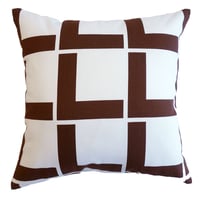 Linie Brown クッションカバー (45cm x 45cm)