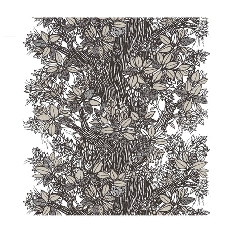Träd Grey クッションカバー (45cm x 45cm)