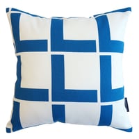 Linie Blue クッションカバー (45cm x 45cm)