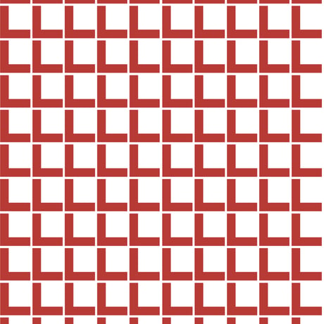 【フラットカーテン】Linie Red / 幅260cm(両開き) x 丈135cm / 納期2週間
