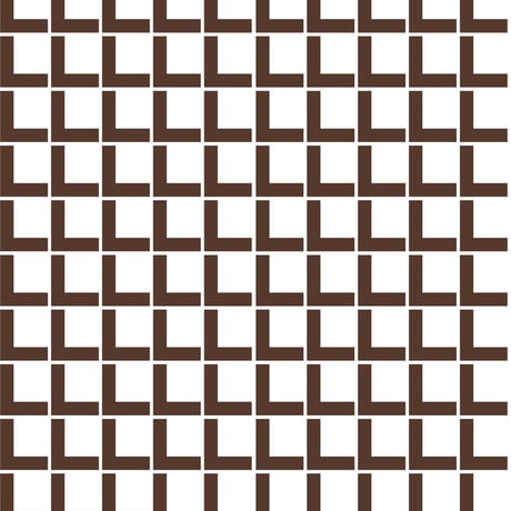 【フラットカーテン】Linie Brown / 幅260cm(両開き) x 丈178cm / 納期2週間