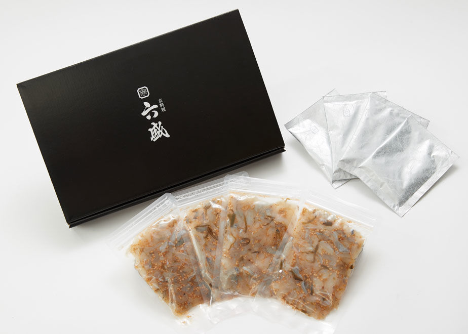 六盛　柚子と梅の国産生とらふぐぶぶ漬けセット　京料理