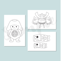FREE | テンプレート［こどもの日］3種セット