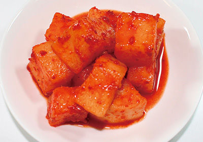 カクテキ 4枚 白菜キムチ 500g + カクテキ(大根キムチ) 500g