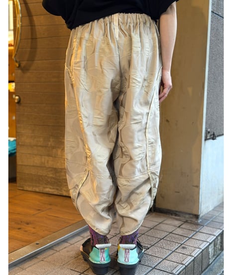 バルーンパイピングパンツ-モカ-