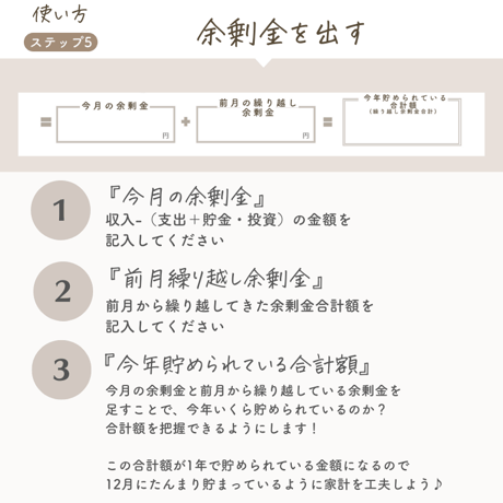 【無料版】1カ月スケジュール入り簡単家計簿