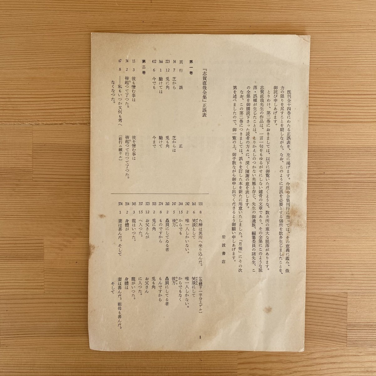 志賀直哉全集 15巻・別巻・訂正版2巻 全17冊 | bullock books 志賀直哉全集 15巻・別巻・訂正版2巻 全17冊 | bullock books