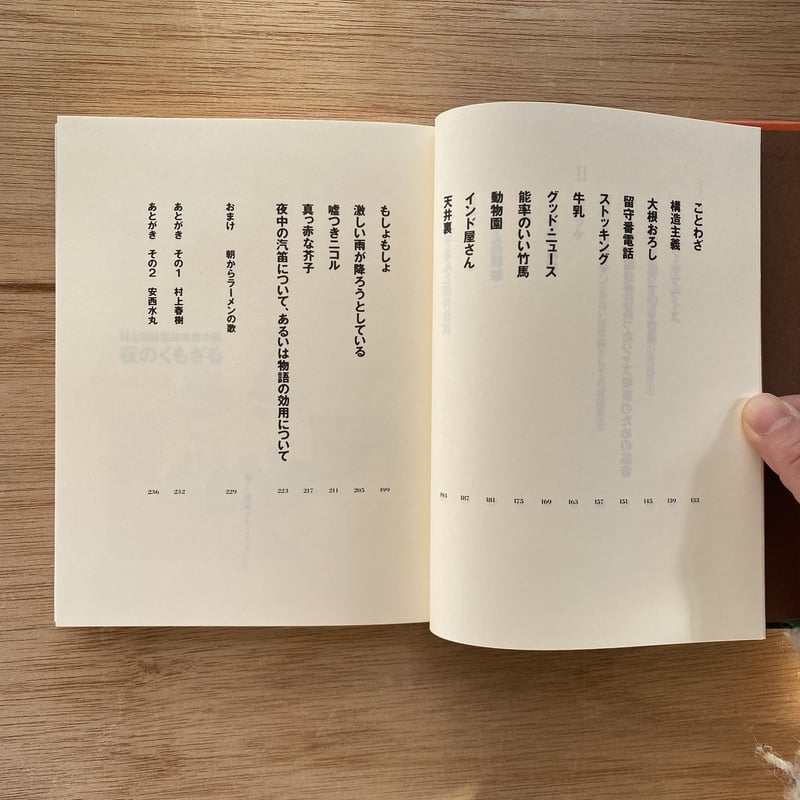 夜のくもざる|文 村上春樹/絵 安西水丸 | bullock books