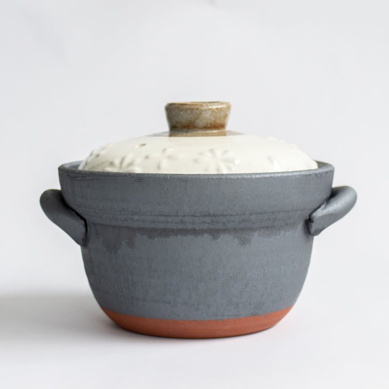 ご飯鍋 2合炊き 花柄 全2色 | 光泉窯 -kosengama-