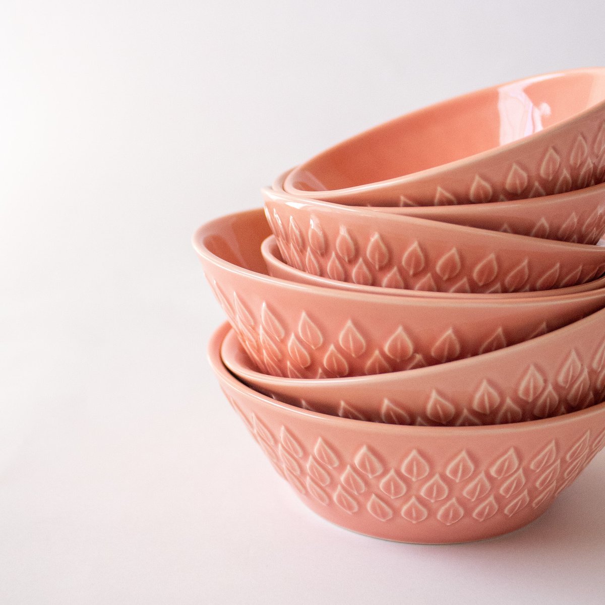 リーフ柄ボウル 小 全6色 | 光泉窯 -kosengama-