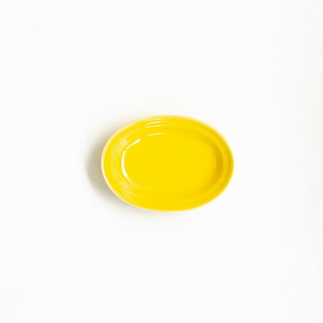 小皿　全3種　黄（黄交趾釉）