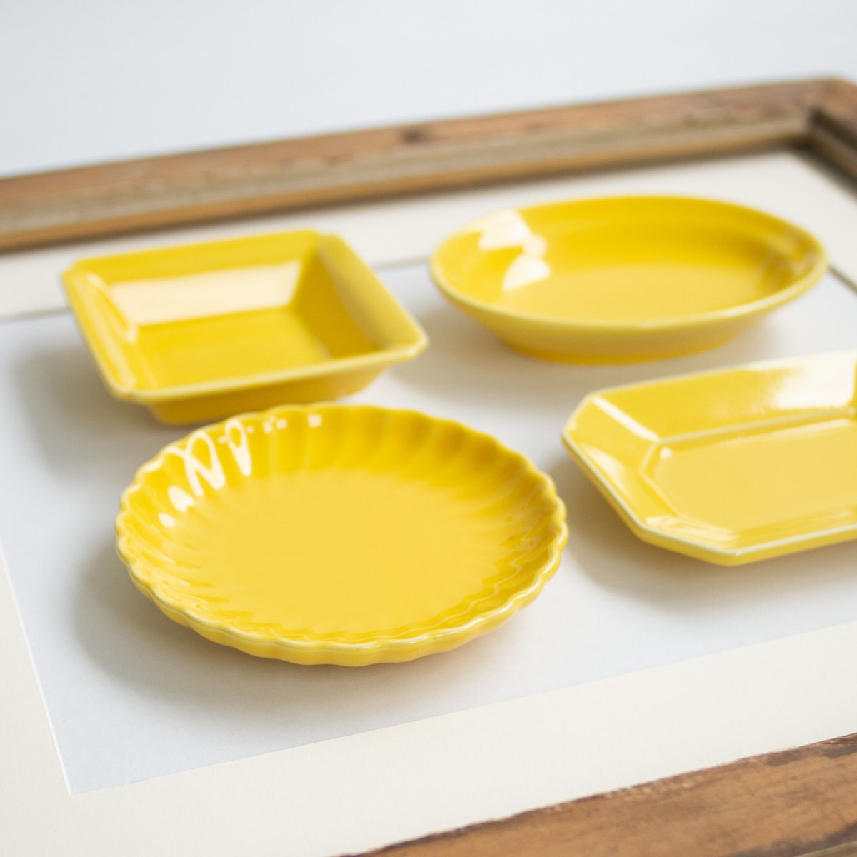 小皿 全3種 黄（黄交趾釉） | 光泉窯 -kosengama-