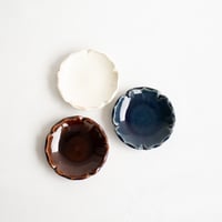輪花　小皿　全3色