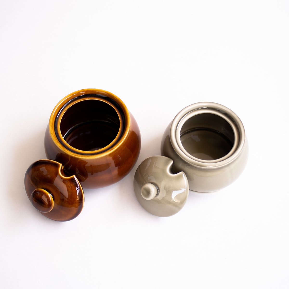 シュガーポット 小 グレージュ | 光泉窯 -kosengama-