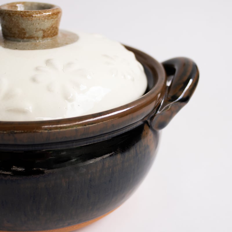 スープ鍋（1〜2人用）花柄 全2色 | 光泉窯 -kosengama-