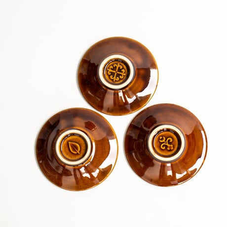 レリーフ 小皿 豆皿 　全4色 × 3種