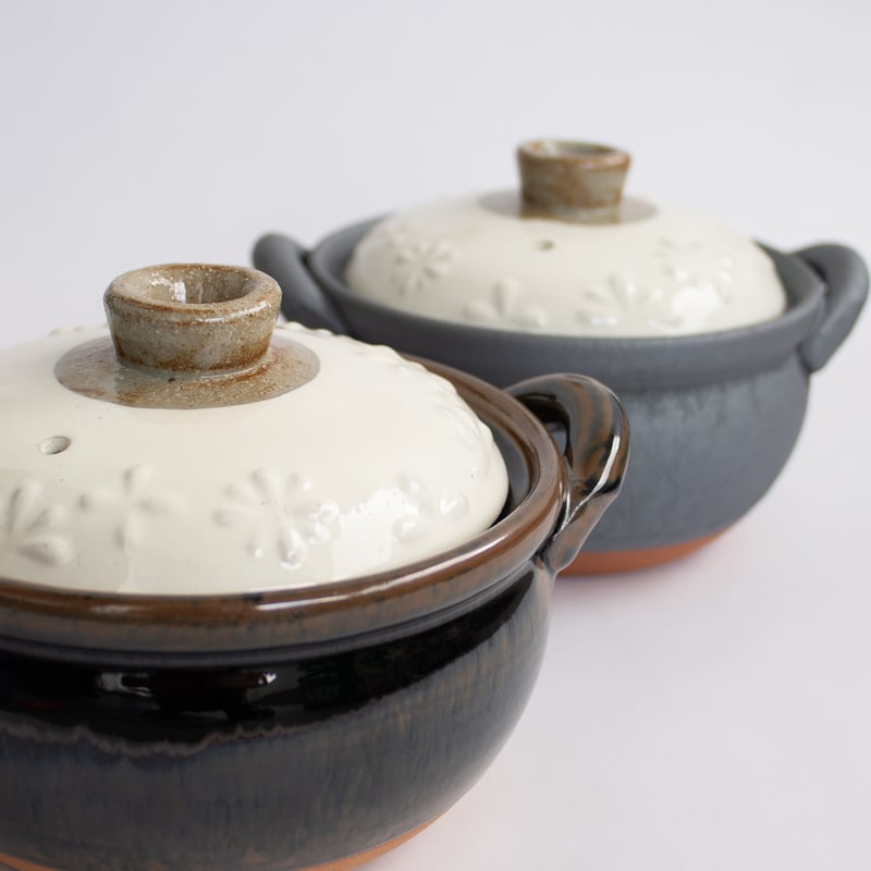 スープ鍋（1〜2人用）花柄 全2色 | 光泉窯 -kosengama-