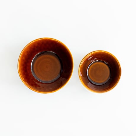 リーフ柄ボウル 小　全6色