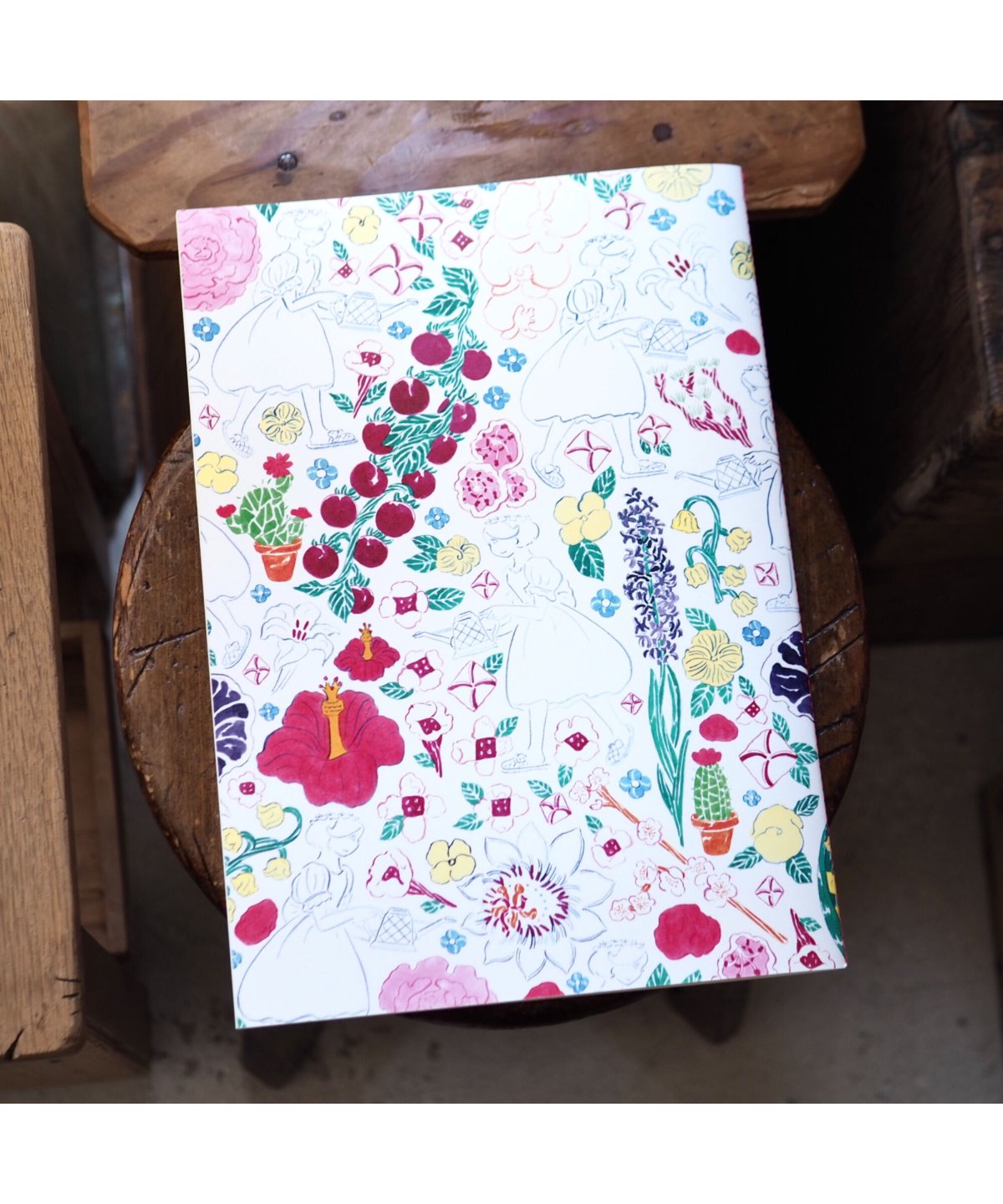 北澤平祐　花柄と皿洗い　原画　2019 個展　花と生活 北澤平祐『花と生活・生活に花』限定BOXセット☆サイン本 | URESICA
