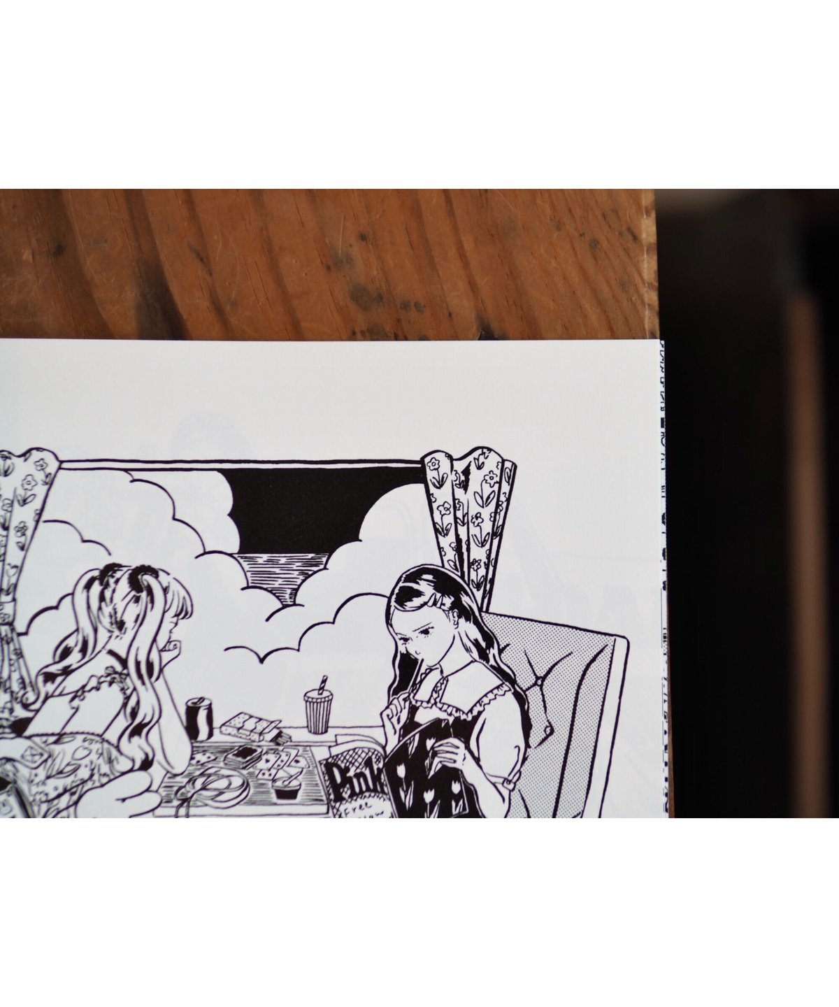 須藤はる奈 さん　原画 JUNE 300*500*35mm キャンバスにアクリル sold 個展の作品は以上