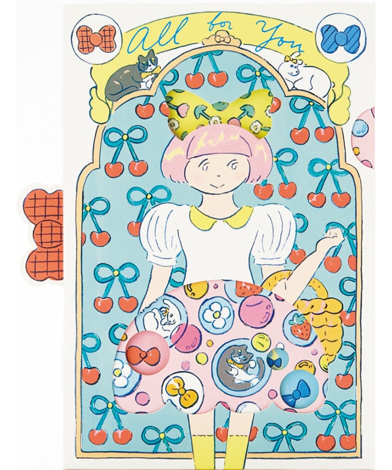 ③ふたりぼんちゃん水玉スカート /北澤平祐 | button