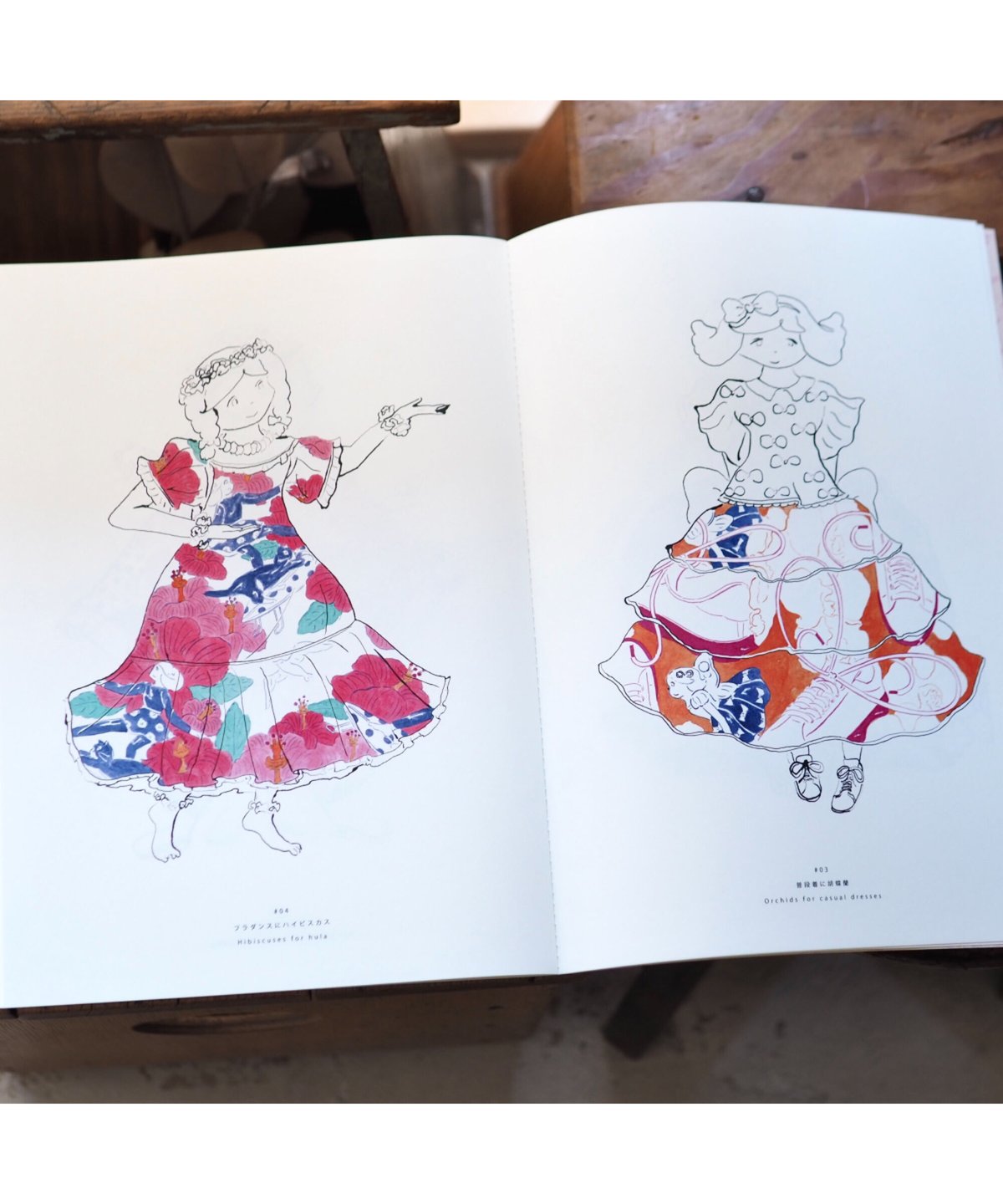 北澤平祐　花柄と皿洗い　原画　2019 個展　花と生活 北澤平祐『花と生活・生活に花』限定BOXセット☆サイン本 | URESICA