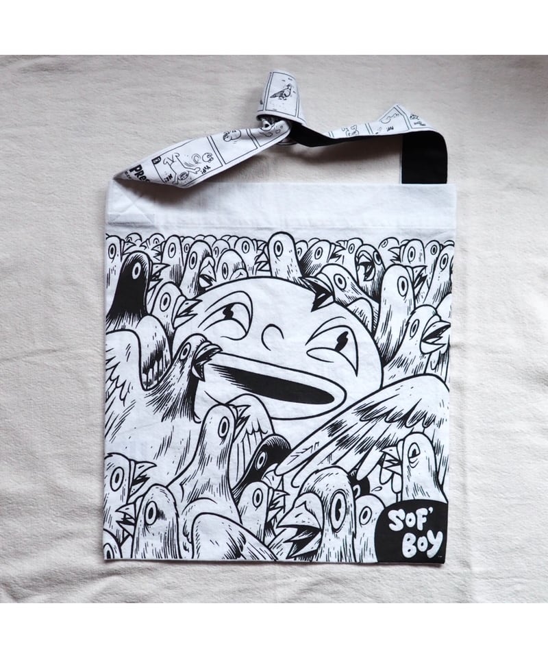 薄手】ソフボーイ トートバッグ/鳩さん2020年ver. | button 