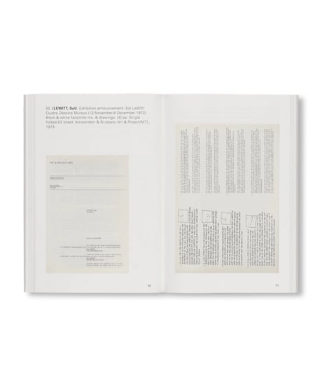 ART & PROJECT - EVERYTHING BUT THE BULLETINS 1968-1978 - CATALOGUE 247｜Art & Project
