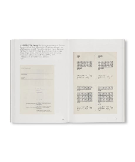 ART & PROJECT - EVERYTHING BUT THE BULLETINS 1968-1978 - CATALOGUE 247｜Art & Project