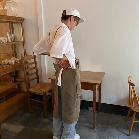 コーヒー染めエプロン