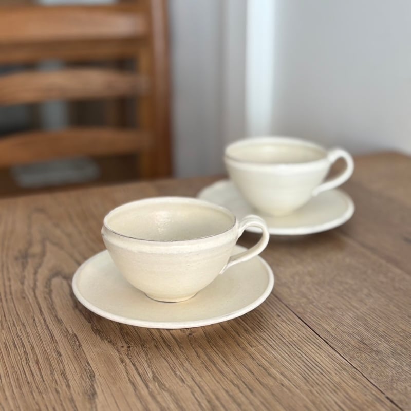 後藤義国 カップ＆ソーサー（無地） | Tabemono to nichiyouhin wao