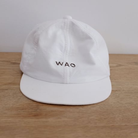 WAO刺繍入り帽子ホワイト