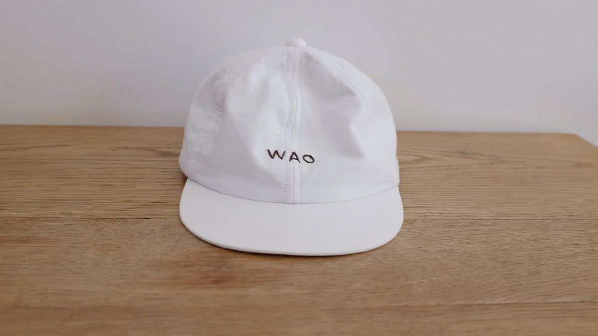 【受注生産】11月発送予定wao刺繍入り帽子ホワイト