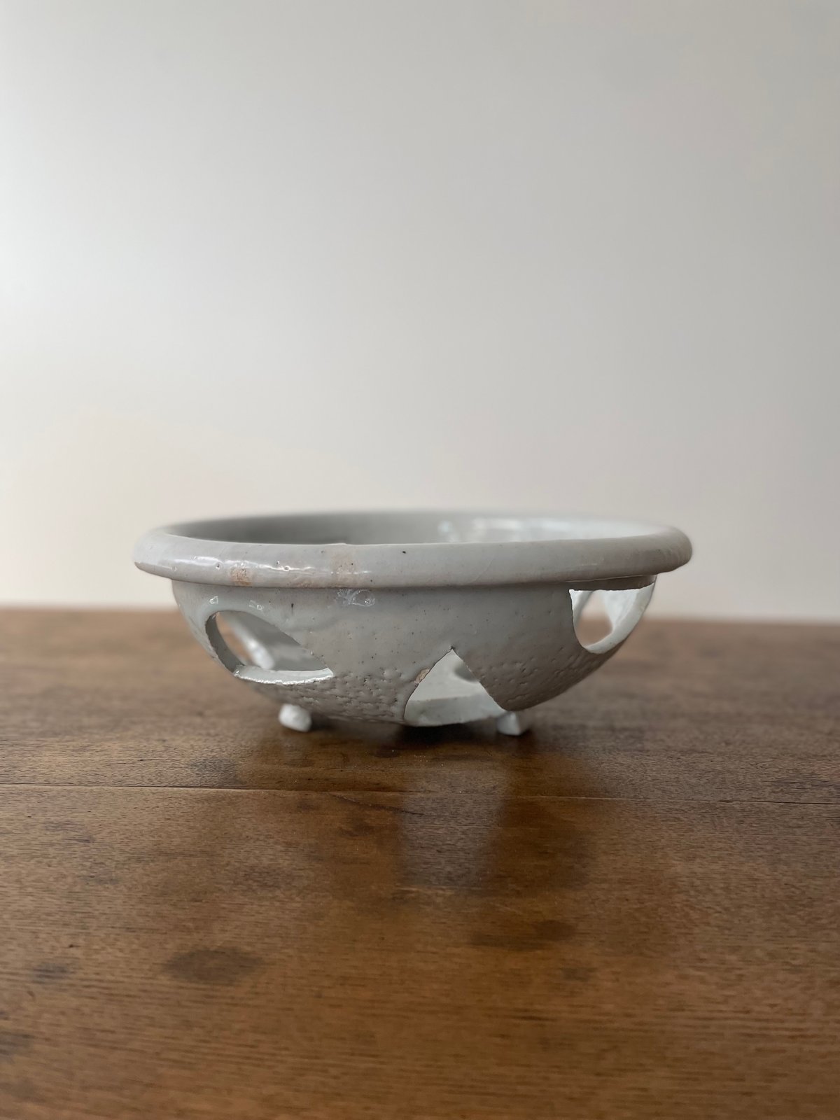 壺田亜矢 壺田和宏 脚付きざる 陶器のざる 壺田亜矢 壺田和宏 脚付き