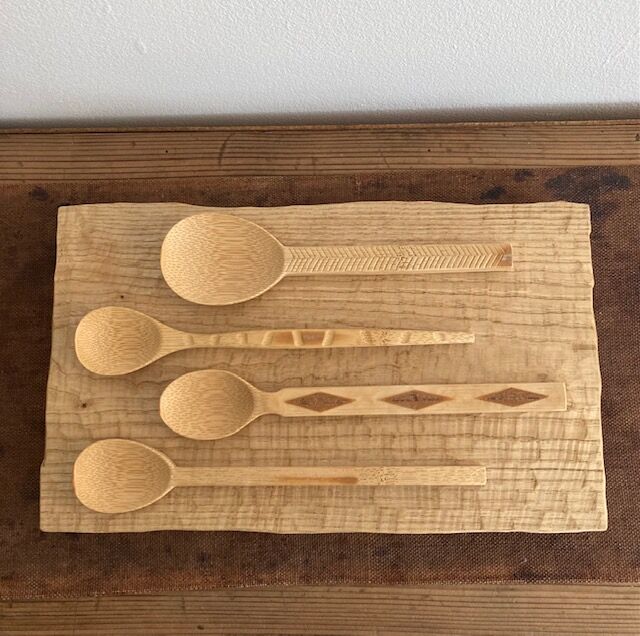 下本一歩　カラトリー掛け　インテリア　竹細工 下本一歩 カラトリー掛け インテリア 竹細工