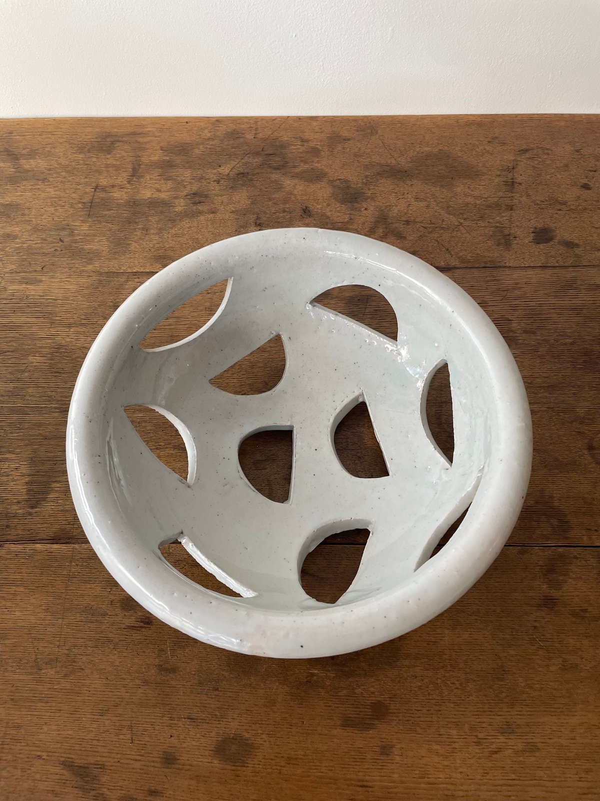 週末限定お値下げ※壺田亜矢 壺田和宏 脚付きざる 陶器のざる 壷田和宏