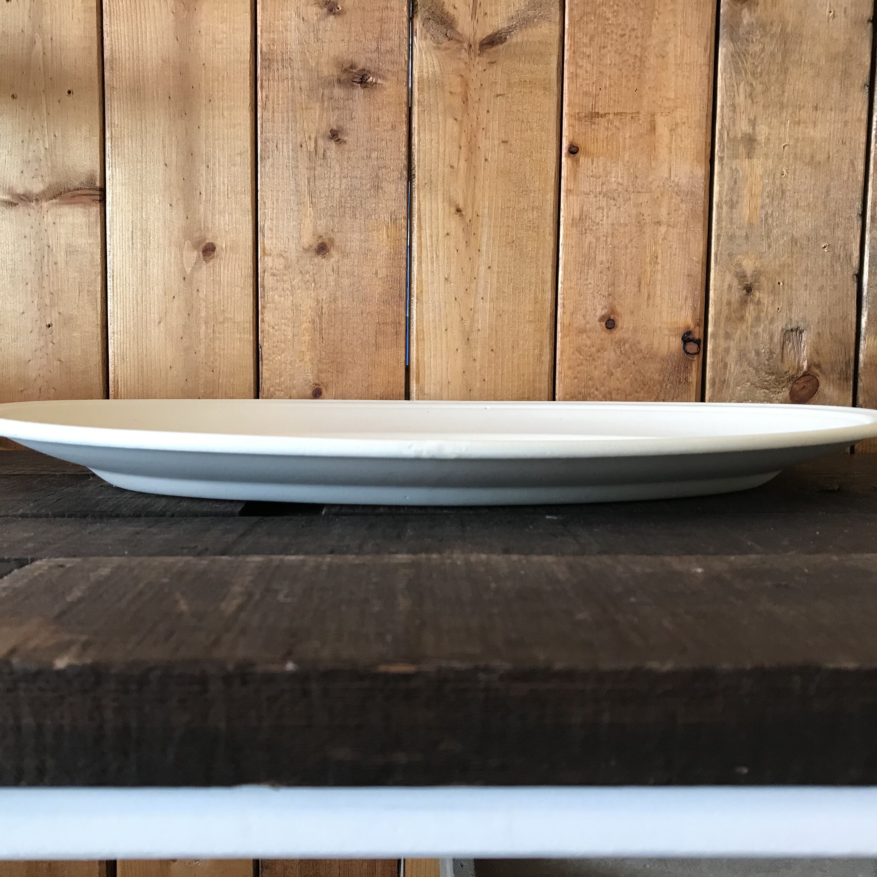 船串篤司 オーバルプレート 白 船-18 | zakka&cafe gallery LE MIDI