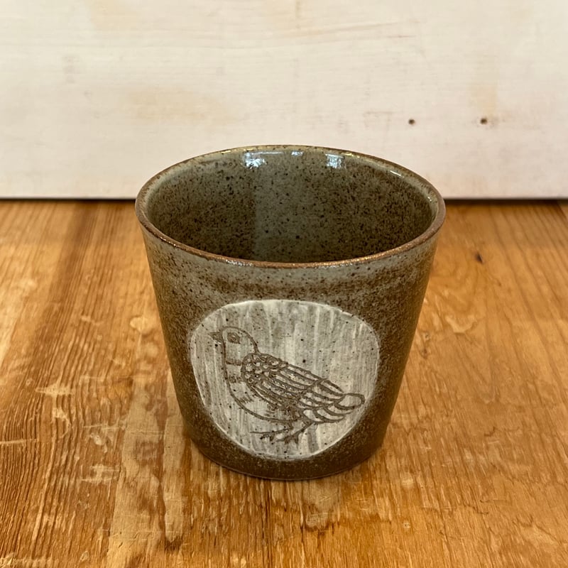 加藤 亜弥 象嵌カップ(鳥) 加-57・58 | zakka&cafe gallery LE