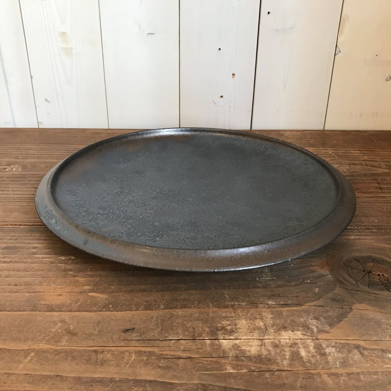 船串篤司 プレート 黒 24cm 2枚セット 船串篤司 plate 24 黒 – 雨晴/AMAHARE