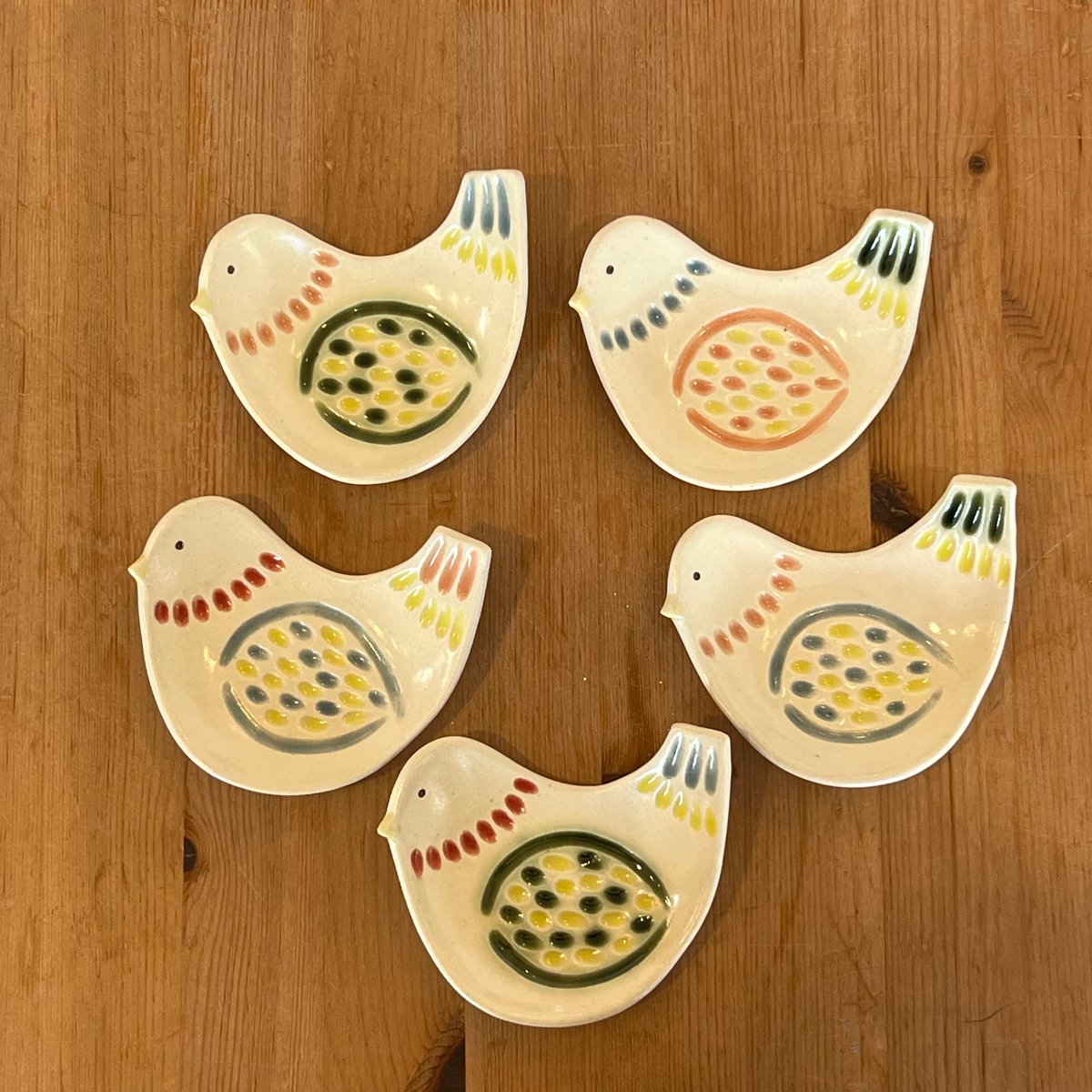 大砂友紀 鳥の小皿(柄アソート) 大砂-118 | zakka&cafe gallery LE