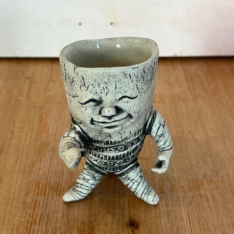 井伏鱒二 絵付け 湯呑み ぐい呑み お猪口 井伏鱒二 絵付け 湯呑み