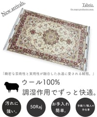 ペルシャ絨毯 手織り タブリス55Raj 299215 102x157cm