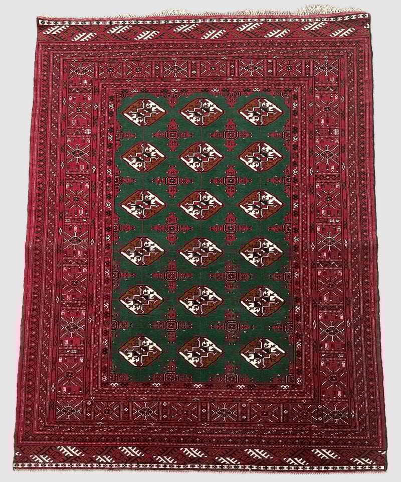 トライバルラグ トルクメン 手織り 268094 | piece of rug. トライバルラグ トルクメン 手織り 268094 | piece of rug.