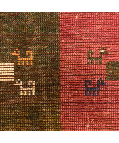 ペルシャギャッベ 手織り 272465 40cmx40cm