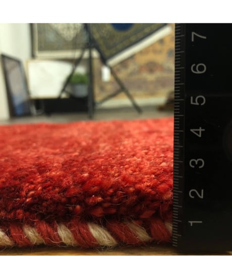 本物志向のイラン産  ペルシャギャッベ 手織り 269041 40cmx60cm