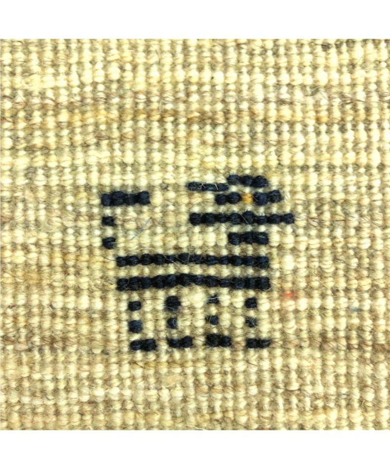 ウールマット ペルシャギャッベ 手織り 263427 | piece of rug. ウールマット ペルシャギャッベ 手織り 263427 | piece of rug.