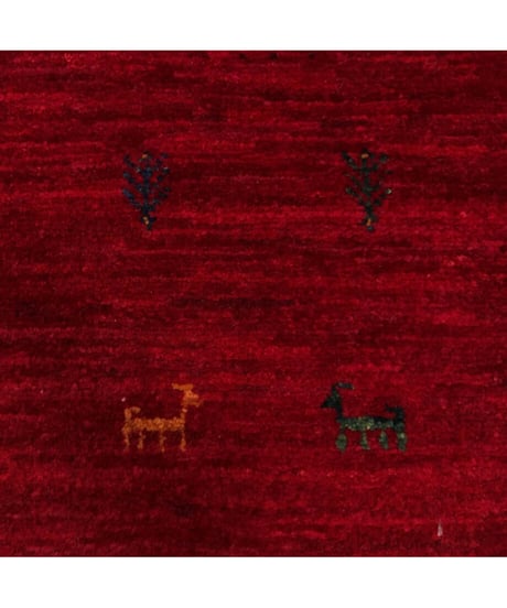 【出展中】本物志向のイラン産  高密度  ペルシャギャッベ 手織り 265713 40cmx40cm