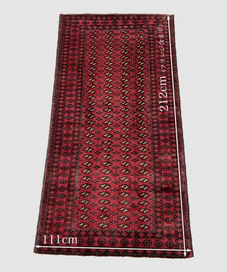 トライバルラグ トルクメン 手織り 268593 111cmx212cm