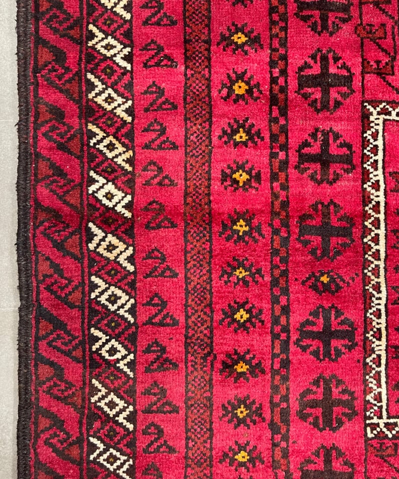 トライバルラグ トルクメン 手織り 268936 124cmx228cm | piece of